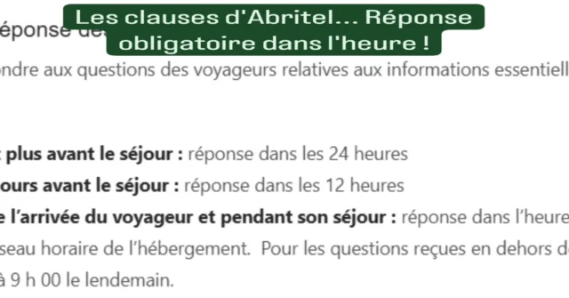 Réponse obligatoire dans l'heure... parce que oui, les propriétaires ne vont pas au restaurant, au sport, n'ont jamais de réunion, de RDV médicaux ou de trajets longs... Ils attendent devant leur téléphone qu'un voyageur se manifeste. 🤣😤  Bref, si vous ne souhaitez pas subir ces règles, en Loire Atlantique, faites appel à la Conciergerie Lulu @lulu_conciergerie ! www.conciergerielulu.com